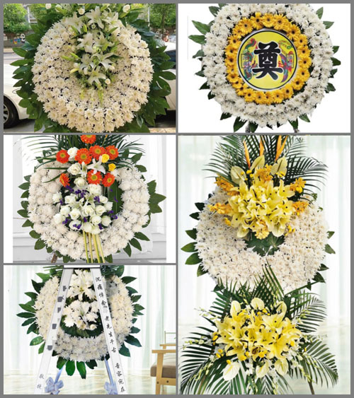 山东青岛即墨市田横镇南百里村花圈速递